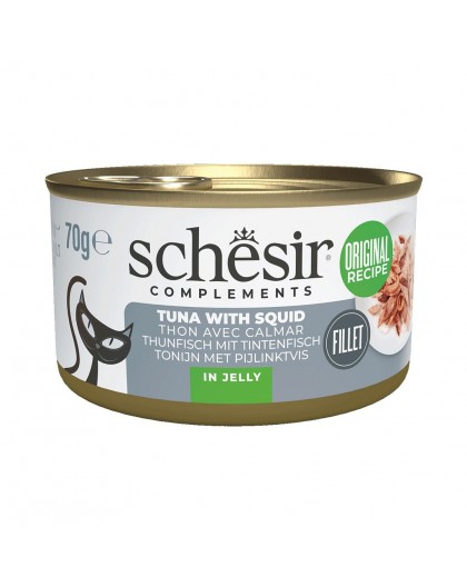 SCHESIR Complements Tuna with squids in jelly - wet cat food - 70g