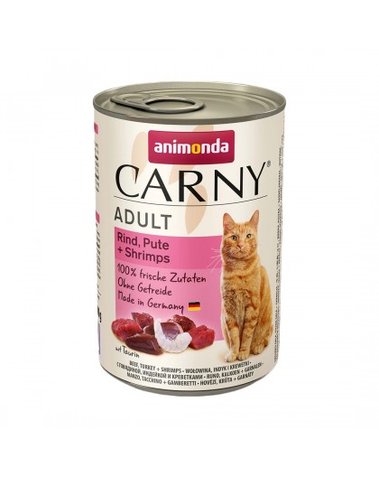 ANIMONDA Carny Adult Beef, turkey, shrimp - wet cat food - 400g