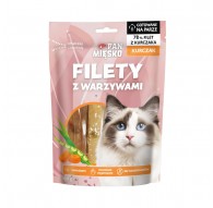 PAN MIĘSKO Fillets Chicken with vegetables - cat treats - 100g