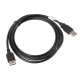 LANBERG USB EXTENSION CABLE 2.0 AM-AF 1.8M (BLACK) CA-USBE-10CC-0018-BK