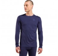 Odlo BL TOP crew neck l/s MERINO 200 long-sleeved thermal underwear, size L, blue