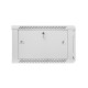 Lanberg wall-mounted installation rack cabinet 19'' 6U 600x600mm gray (glass door)