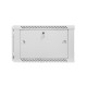 Lanberg wall-mounted installation rack cabinet 19'' 6U 600x600mm gray (glass door)