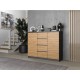 2D4S chest of drawers 120x40x97 cm, anthracite/artisan