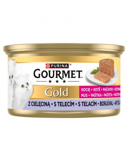 PURINA Gourmet Gold Kitten Veal mousse - wet cat food - 85g