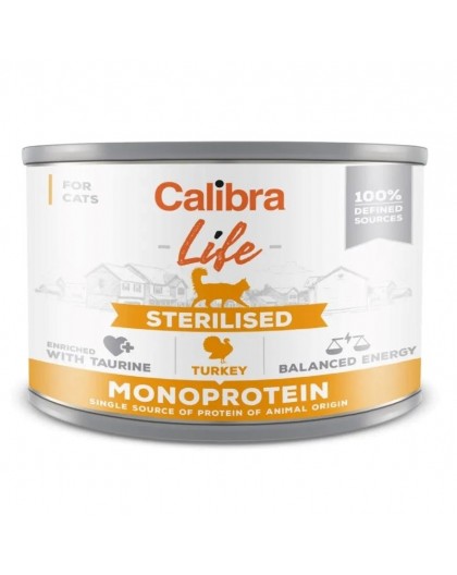 CALIBRA Cat Life Sterilised Turkey - wet cat food - 200g
