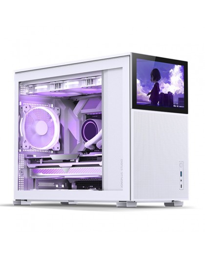 Jonsbo D31 MESH Screen Micro-ATX Case, Tempered Glass - white