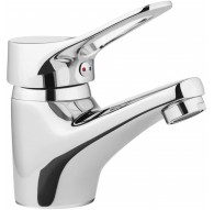 Basin mixer with automatic stopper