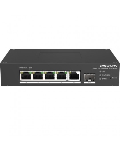 Hikvision DS-3T1306P-SI/HS network switch Managed L2 Fast Ethernet (10/100) Power over Ethernet (PoE) Black