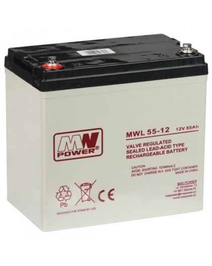 Battery 12V/55AH-MWL