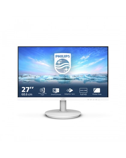 Philips V Line 271V8AW/00 computer monitor 68.6 cm (27") 1920 x 1080 pixels Full HD LCD White