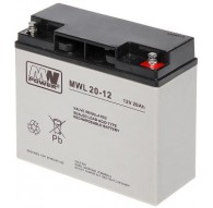 AGM Battery MWL 20-12 12V 20Ah Int. Warranty