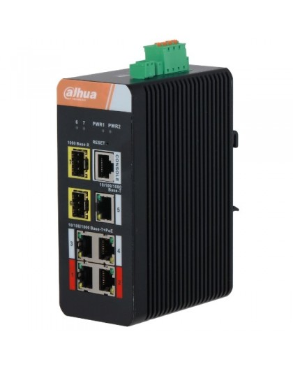 industrial switch 5-port + 2 x SFP