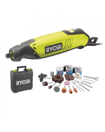 RYOBI EHT150V straight grinder 150W, set of 115 accessories