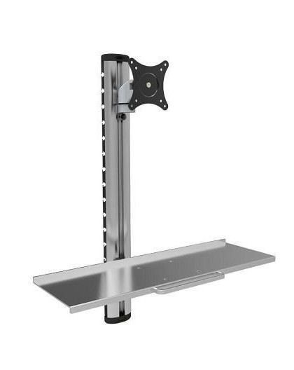 Techly ICA-PLW 01 monitor mount / stand 68.6 cm (27") Wall Silver