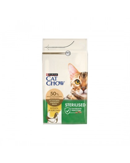 Purina CAT CHOW STERILISED cats dry food 1.5 kg Adult Chicken