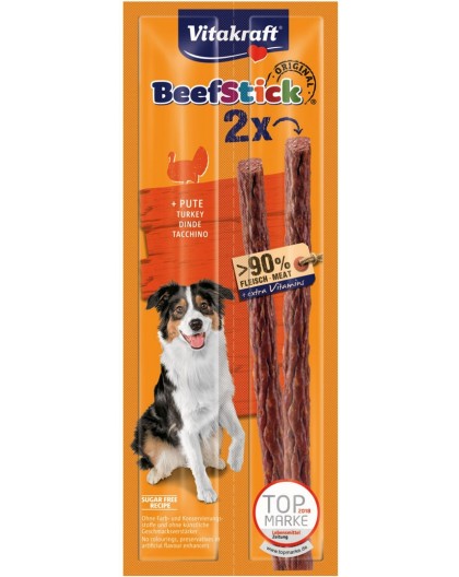 VITAKRAFT Beef Stick with turkey - dog treat - 2x12 g