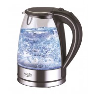 Adler AD 1225 electric kettle 1.7 L Black,Stainless steel,Transparent 2200 W