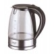 Adler AD 1225 electric kettle 1.7 L Black,Stainless steel,Transparent 2200 W