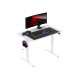 Huzaro Hero 7.9 White - height-adjustable electric gaming desk