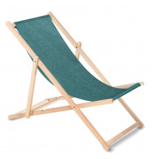 Classic beech deckchair GreenBlue GB183M Melange turquoise