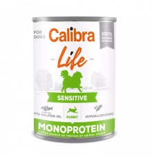 CALIBRA LIFE Sensitive rabbit - wet dog food - 0.4kg