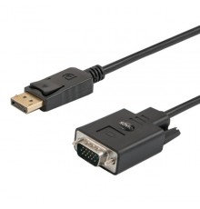 SAVIO DisplayPort (M) – VGA (M) Cable 1.8m CL-92 1.8m VGA (D-Sub) Black