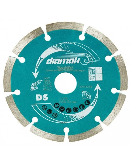 MAKITA DIAMOND BLADE 125x22,23mm SEGMENT /10pcs. CONCRETE, BRICK, MARBLE