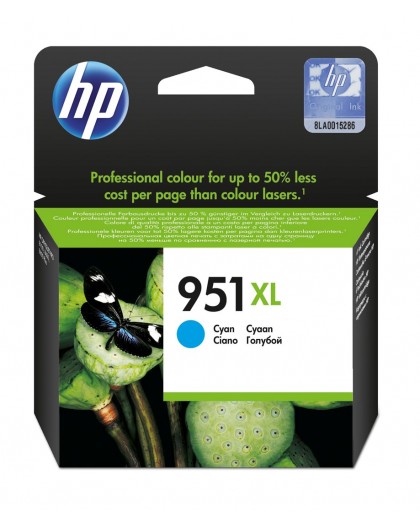 HP 951XL OfficeJet Inkjet Cartridge High Yield Cyan