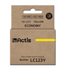 Actis KB-123Y Ink (replacement for Brother LC123Y/LC121Y Standard 10 ml yellow)