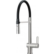 Kitchen tap w/flexible spout 2 spray modes