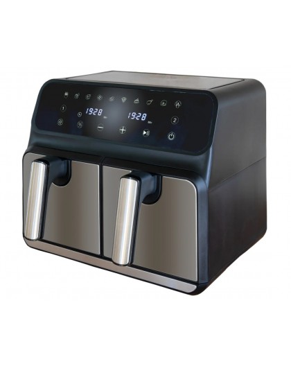 Unold 58685 fryer Double 8 L Stand-alone 1700 W Hot air fryer Black, Grey