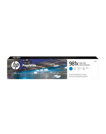 HP 981X High Yield Cyan Original PageWide Cartridge