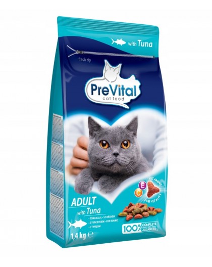 PREVITAL Adult Tuna - dry cat food - 1,4kg