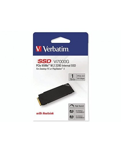 Verbatim Vi7000G 1TB M.2 PCIe Gen4 NVME 2280 SSD (7400/5500MB/s)