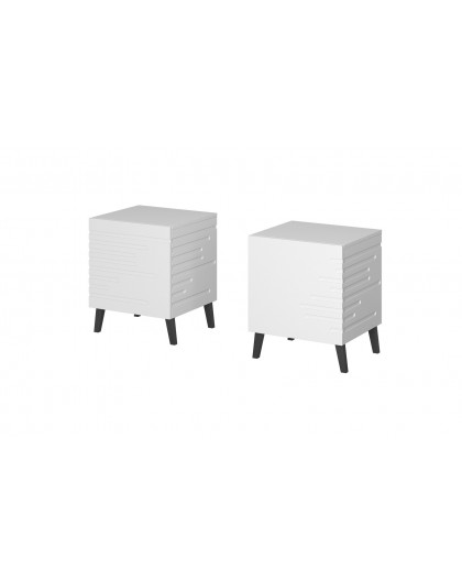 Cama Bedside table NOVA 44x40x52 white matt
