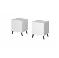 Cama Bedside table NOVA 44x40x52 white matt