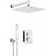 Concealed shower set with thermostatic BOX