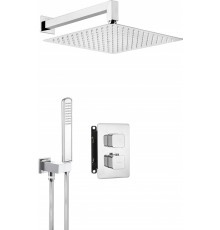 Concealed shower set with thermostatic BOX