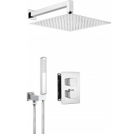 Concealed shower set with thermostatic BOX