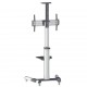 Manhattan TV & Monitor Mount, Trolley Stand, 1 screen, Screen Sizes: 37-65", Silver, VESA 200x200 to 600x400mm, Max 50kg, LFD, L