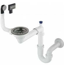 Siphon for 1-bowl granite sink - Space-Saver