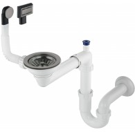 Siphon for 1-bowl granite sink - Space-Saver