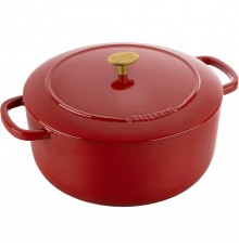 Ballarini Bellamonte Round Cast Iron Pot - 7 ltr, Red