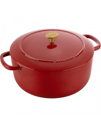Ballarini Bellamonte Round Cast Iron Pot - 7 ltr, Red