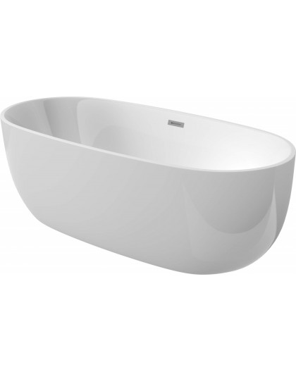 Oval freestanding acrylic bathtub - 170 cm