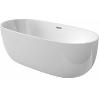 Oval freestanding acrylic bathtub - 170 cm
