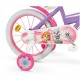 16" Paw Patrol Purple 1680 Girl children's bicycle + Paw Patrol pink children's helmet TOIMSA 10896