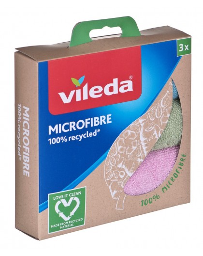 Cleaning Cloth Vileda Microfibre 100% Recycled 3 pcs.