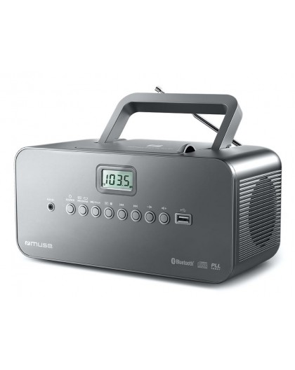 Muse M-30 BT Digital 2 W FM, MW, PLL Grey MP3 playback